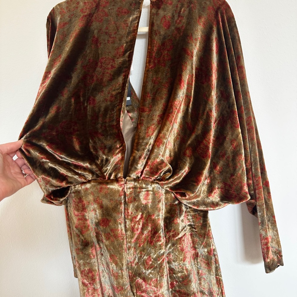 NWT Anthropologie Mes Demoiselles V-Neck Open Back Minidress Revolve Sz 8 - Picture 5 of 10